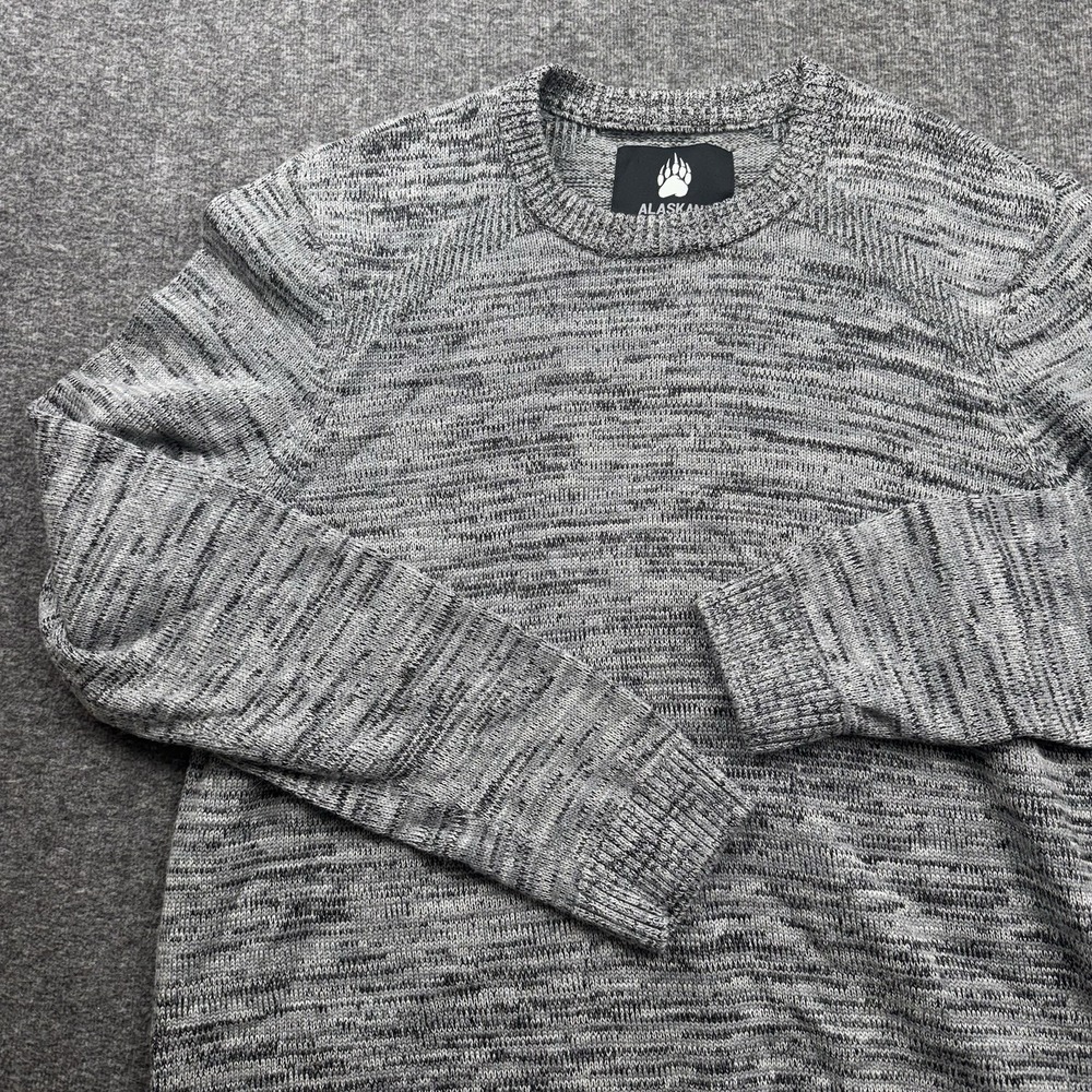 Alaskan Hardgear Merino Wool Knit Crewneck Sweater Mens‎ Sz XL Gray